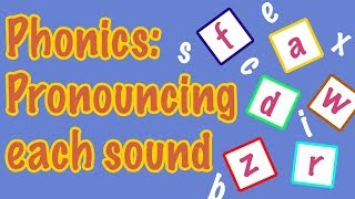 English Letter Pronunciation  Phonics [upl. by Tarra]