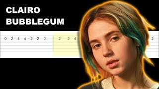 Clairo  Bubble Gum Easy Guitar Tabs Tutorial [upl. by Vories729]