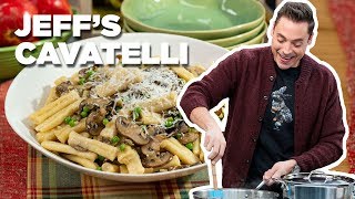 FROMSCRATCH Pasta and Mushroom Butter Sauce with Jeff Mauro  The Kitchen  Food Network [upl. by Onimod]