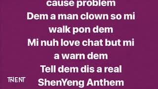 Shenseea  ShenYang Anthem lyrics [upl. by Puklich]