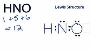 HNO Lewis Structure [upl. by Auhsohey880]