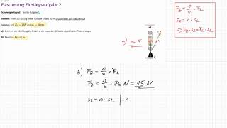 LEIFIphysik Aufgabenlösung  Flaschenzug Einstiegsaufgaben [upl. by Wolfie681]