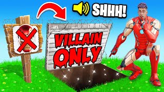 Playing as a SUPERHERO in a VILLAIN ONLY Tournament Fortnite [upl. by Libb987]