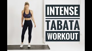 12 Minute Full Body TABATA Workout  INTENSE No equipment workout [upl. by Adiol863]