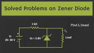 Solved Problems on the Zener Diode [upl. by Alliber]