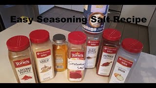 Homemade Seasoning Salt Recipe  Lawrys Knockoff [upl. by Tabor478]