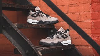 Air Jordan 4 Retro quotTaupe Hazequot Review amp OnFeet [upl. by Pravit11]