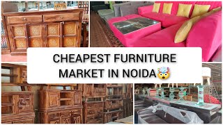 CHEAPEST FURNITURE MARKET IN NOIDA SHAHBERI FURNITURE MARKET NOIDAS BANJARA MARKET AFTER LOCKDOWN [upl. by Ahsimit]