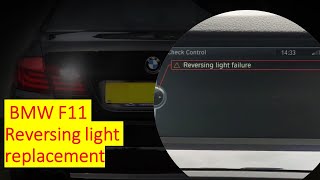 BMW F10F11 reversing light replacement [upl. by Notled]