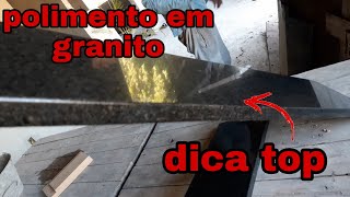 A MELHOR DICA DE POLIMENTO EM MARMORES E GRANITO QUE JA VI TUTORIAL [upl. by Ahsinek]