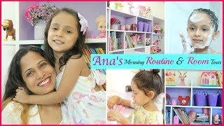 Anayas MORNING Routine amp ROOM Tour  Kids Fun Vlog DIML ShrutiArjunAnand [upl. by Attekahs]