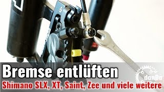 Shimano Scheibenbremse richtig entlüften Deore SLX XT XTR Zee Saint uvm Tutorial 7 [upl. by Kolb167]