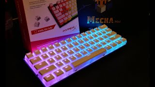 HyperX White Pudding Keycaps amp NEW Ducky Mecha Mini  Unboxing  Review  Install  Sound [upl. by Roper]