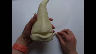 Harry Potter TUTORIAL How to make a fondant sorting hat [upl. by Hsuk16]