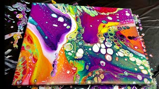 Best Way to Pour Acrylic Paint Using Silicone Oil [upl. by Ahsha]