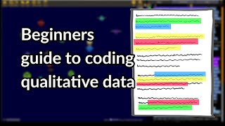 Beginners guide to coding qualitative data [upl. by Efi]