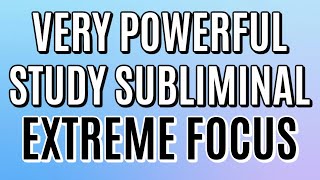 Study Subliminal  Improve Concentration Focus and Memory [upl. by Bowyer558]