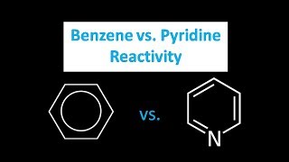 How the reactivity of benzene and pyridine differs [upl. by Esma]