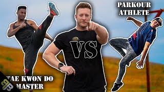 TaeKwonDo Master vs Parkour Athlete Obstacle Course BATTLE [upl. by Seessel540]