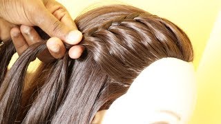 Beautiful Side french Braided Hairstyle  Hairstyle for College Girls  KGS Hairstyles [upl. by Strait]