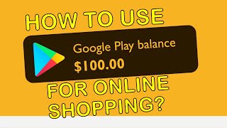 How to use my Google Play balance for online shopping [upl. by Ierna706]