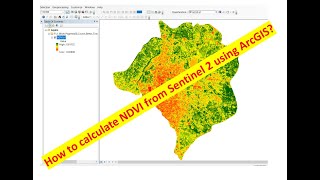 How to calculate NDVI from Sentinel 2 using ArcGIS [upl. by Adiana104]