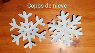 Copos de nieve de papel paso a paso [upl. by Oria]