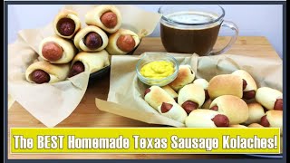 The BEST Homemade Kolache Recipe Donut Shop Style Sausage Rolls [upl. by Sotos641]