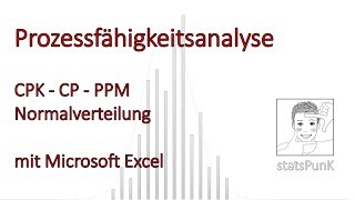 Prozessfähigkeit  CPK  CP  PPM  Normalverteilung  Excel Demo [upl. by Semadar]