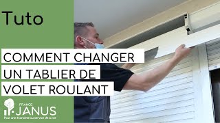 Tutoriel  Comment changer un tablier de volet roulant [upl. by Bethezel]