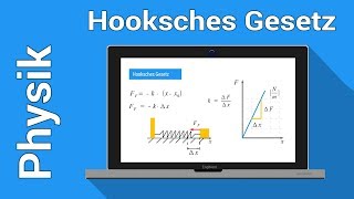 Hooksches Gesetz Federkonstante Erklärt  Physik [upl. by Yl396]