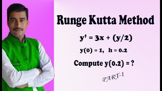 Range Kutta method of fourth order numerical method GOOD examplePART1 [upl. by Salangia978]