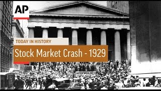 US Stock Market Crash  1929  Today in History  29 Oct 16 [upl. by Sheffield148]