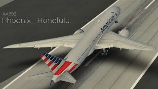 Infinite Flight  Phoenix PHX  Honolulu HNL  American B7878 [upl. by Cedric]