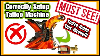 How To Correctly Setup A Tattoo Coil Machine In Depth Explanation  Demo [upl. by Jarrad]