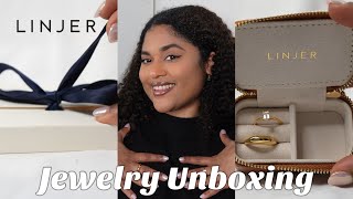 LINJER JEWELRY UNBOXING  REVIEW  GOLD VERMEIL  Debby Clementina [upl. by Nwahsat]