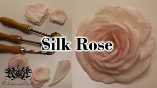 Making A Hand Tooled Silk Rose  Rockstars and Royalty [upl. by Bannasch633]