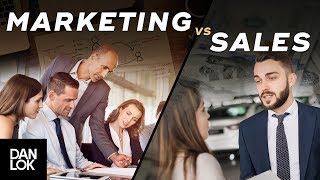 The Difference Between Marketing vs Sales  Dan Lok [upl. by Golter235]