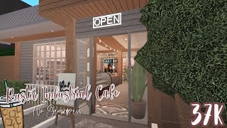 RUSTIC INDUSTRIAL CAFE No Gamepass  Bloxburg Build [upl. by Lehpar]