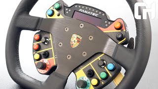 Fanatec Podium Porsche 911 GT3 R Sim Racing Wheel Review [upl. by Kazimir417]