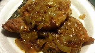 Smothered Pork Chops With Onions amp Gravy Recipe [upl. by Seamus]