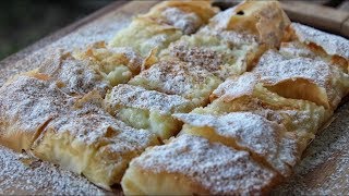 Custard Pie With Phyllo  Bougatsa [upl. by Nere]