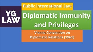 Law of Diplomatic Envoys Counsels and Representatives  Public International Law [upl. by Koosis]