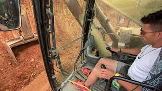 Caterpillar 385C Excavator  How The Operator Works [upl. by Asirrac]