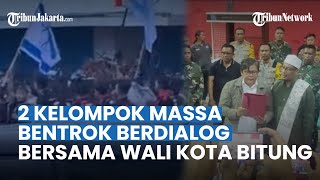 Wali Kota Bitung Gerak Cepat seusai 2 Kelompok Massa Bentrok Gelar Dialog hingga Capai Kesepakatan [upl. by Eillime318]