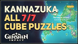 All 7 Kannazuka Cube Puzzles Genshin Impact [upl. by Chouest]