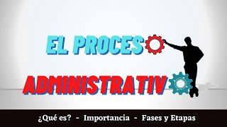 El Proceso Administrativo [upl. by Syl]