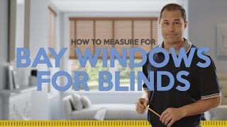 How To Measure A Bay Window For New Blinds Tutorial [upl. by Clardy160]