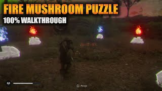 Fire Mushroom Puzzle  Assassins Creed Valhalla [upl. by Cardew]