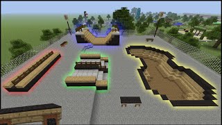 Minecraft Tutorial How To Make A Skate Park [upl. by Newbold]